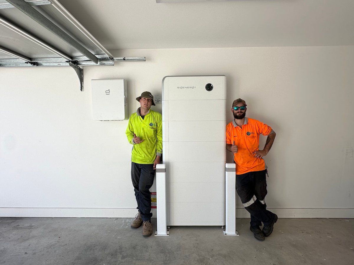Sigenergy home battery storage installed on a residential property by xTechs Renewables, Victoria